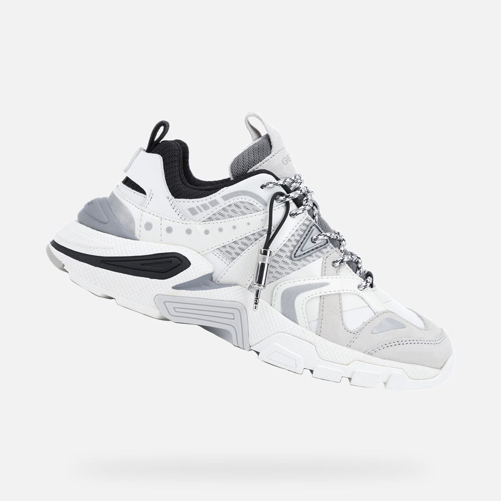 Geox Sneakers White/Black T01 Phonica - Geox Mens Shoes - VCNKYE803